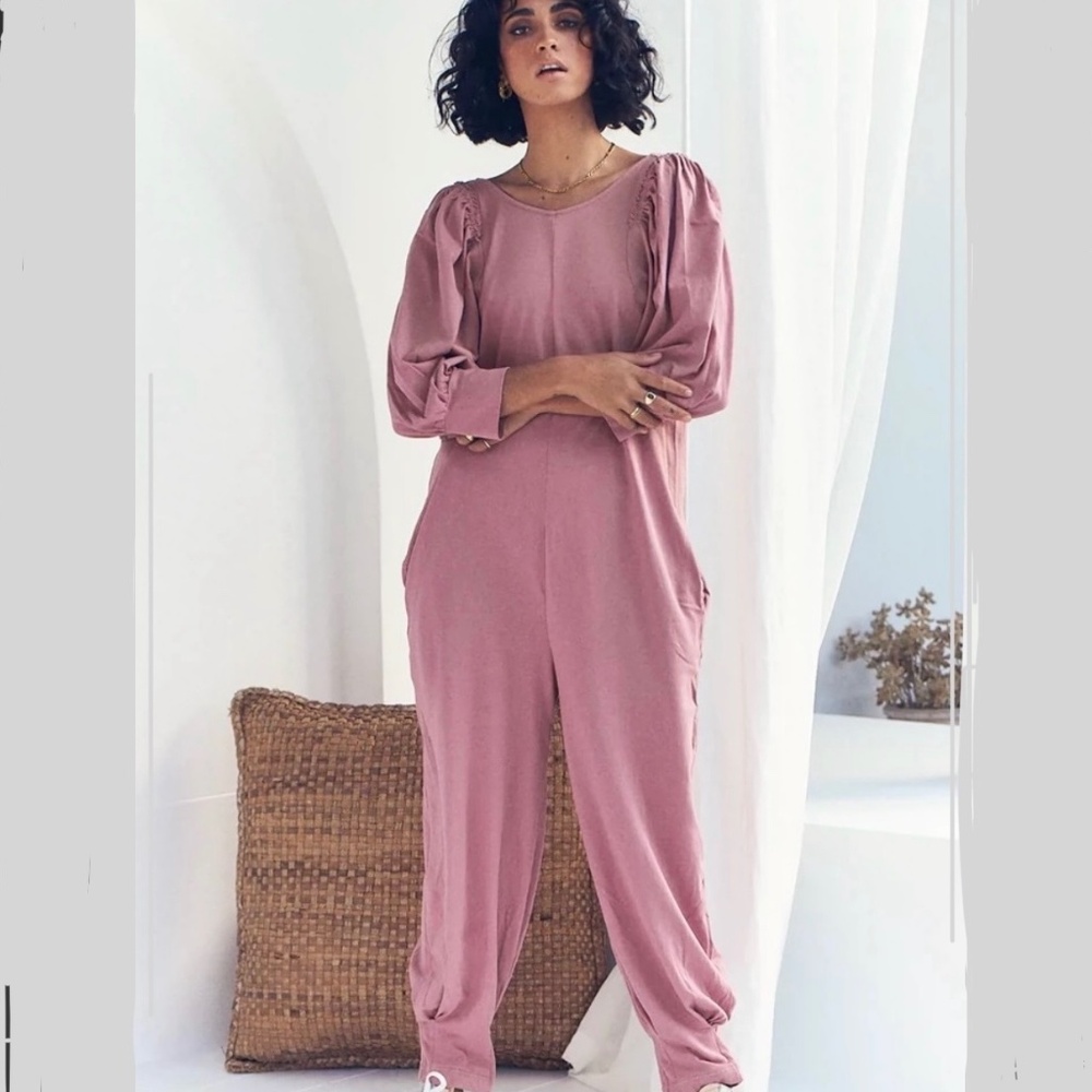 Free People Lotta Love jumpsuit Pink Size small